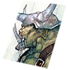 Portrait Card: Orc Lord visual reference